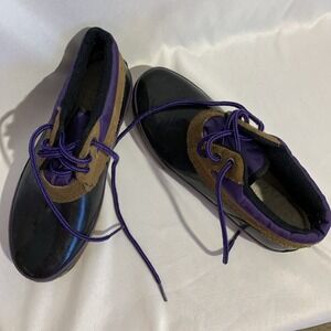 North Woods Thermolite Duck Shoes Waterproof /Rain Snow Womens US 8 Black Purple